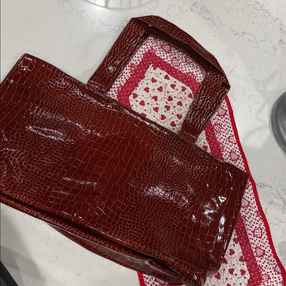 Redish Brown Leather Bag